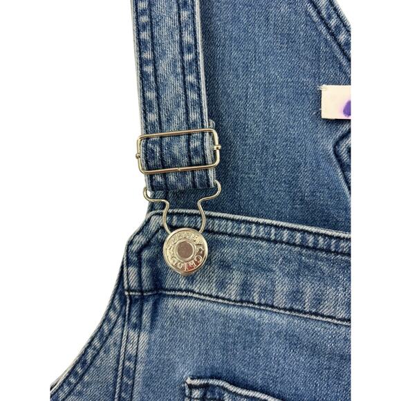 See by Chloe Dress Womens 38 M Small Denim Pinafore Midi Overall Washed Indigo - Picture 6 of 8